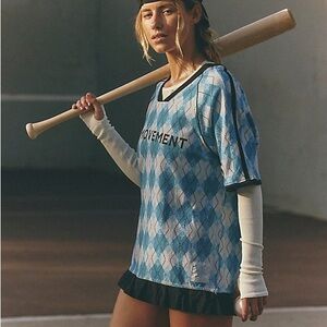 Free People Movement Baseline Printed Tee NWT